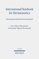 Book cover of: International Yearbook for Hermeneutics/Internationales Jahrbuch fur Hermeneutik. By: Günter Figal