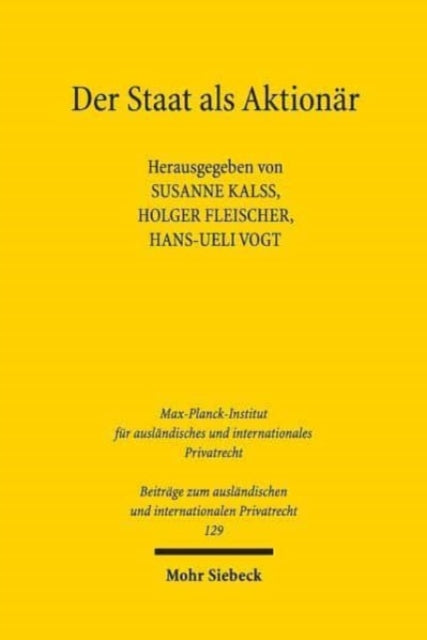 Book cover of: Der Staat als Aktionar. By: Susanne Kalss
