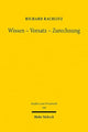 Book cover of: Wissen - Vorsatz - Zurechnung. By: Richard Rachlitz