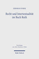 Book cover of: Recht und Intertextualitat im Buch Ruth. By: Deborah Storek
