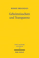 Book cover of: Geheimnisschutz und Transparenz. By: Robert Brockhaus