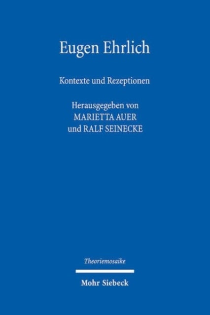 Book cover of: Eugen Ehrlich. By: Marietta Auer
