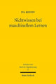 Book cover of: Nichtwissen bei maschinellem Lernen