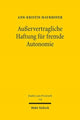 Book cover of: Außervertragliche Haftung fur fremde Autonomie