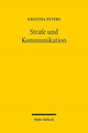 Book cover of: Strafe und Kommunikation. By: Kristina Peters