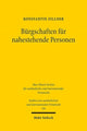 Book cover of: Burgschaften fur nahestehende Personen. By: Konstantin Zillner