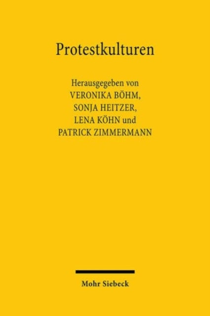 Book cover of: Protestkulturen. By: Veronika Böhm