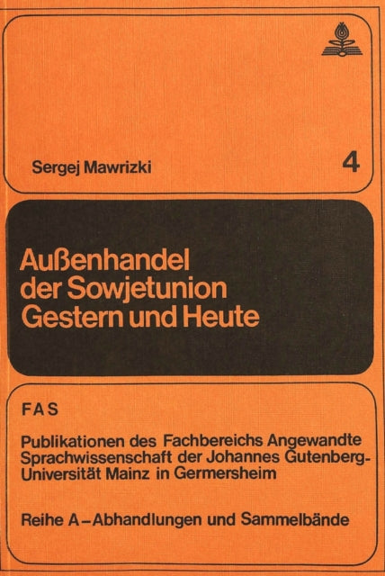 Book cover of: Aussenhandel der Sowjetunion gestern und heute