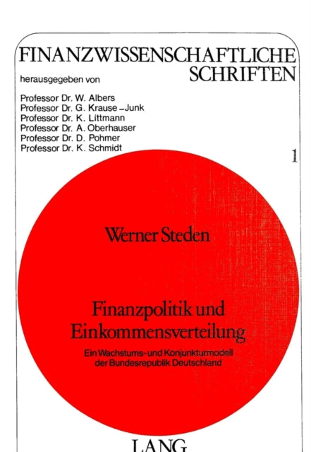 Book cover of: Finanzpolitik und Einkommensverteilung