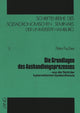 Book cover of: Die Grundlagen des Aushandlungsprozesses. By: Peter Fischer