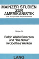 Book cover of: Ralph Waldo Emerson und «Die Natur» in Goethes Werken