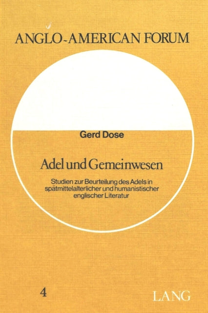 Book cover of: Adel und Gemeinwesen
