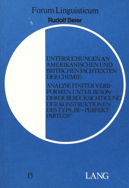 Book cover of: Untersuchungen an amerikanischen und britischen Fachtexten der Chemie
