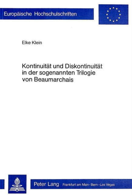 Book cover of: Kontinuitaet und Diskontinuitaet in der sogenannten Trilogie von Beaumarchais
