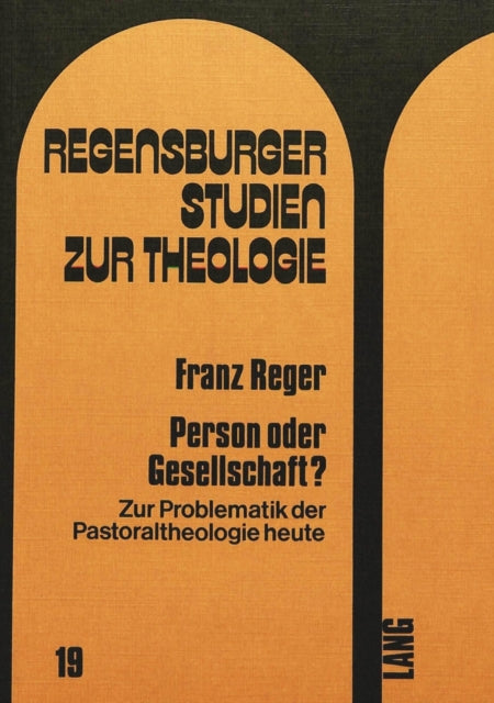 Book cover of: Person oder Gesellschaft?. By: Franz Reger