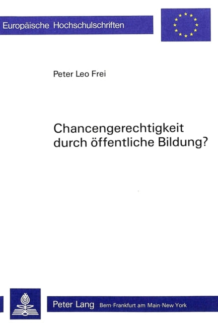 Book cover of: Chancengerechtigkeit durch oeffentliche Bildung?