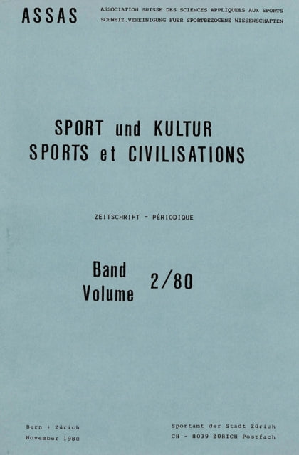Book cover of: Sport und Kultur / Sports et civilisations
