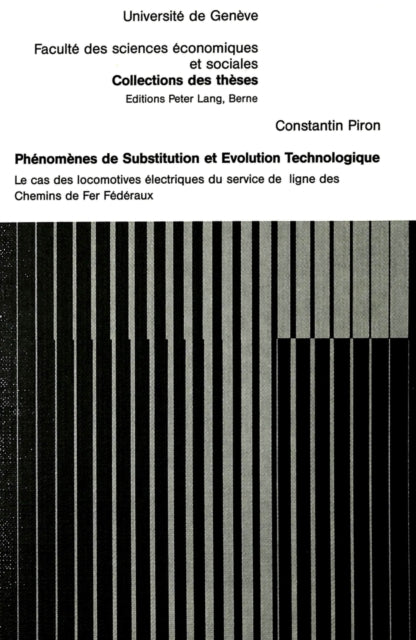 Book cover of: Phenomenes de substitution et evolution technologique