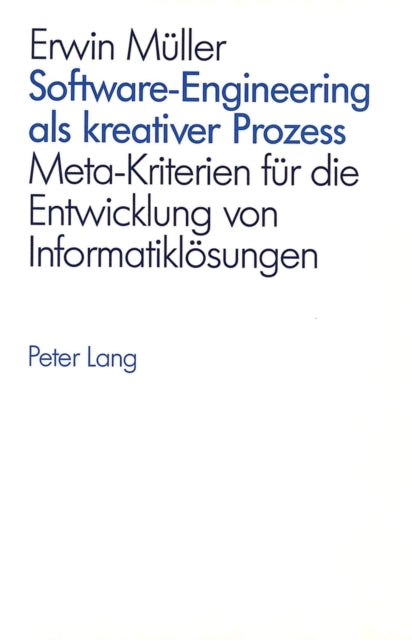 Book cover of: Software-Engineering als kreativer Prozess