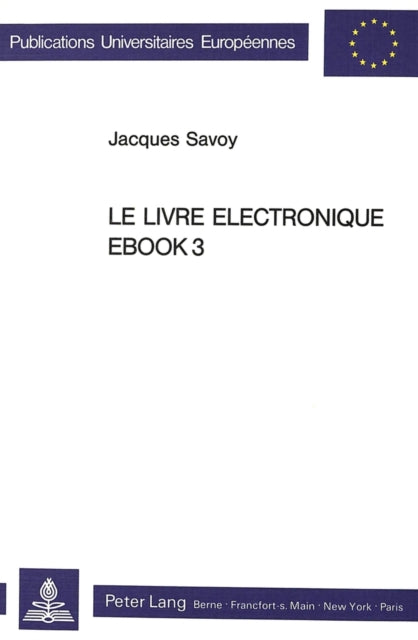 Book cover of: Le livre electronique EBOOK3