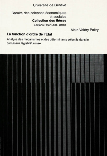 Book cover of: La fonction d'ordre de l'Etat