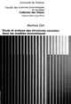Book cover of: Etude et analyse des structures causales dans les modeles economiques