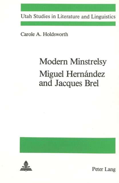 Book cover of: Modern Minstrelsy