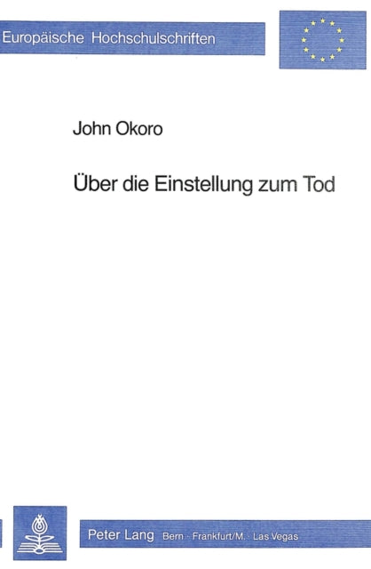 Book cover of: Ueber die Einstellung zum Tod