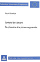 Book cover of: Syntaxe de l'achanti- Du phoneme a la phrase segmentee