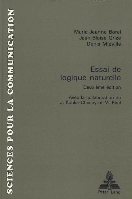 Book cover of: Essai de logique naturelle