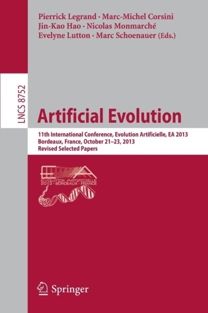 Book cover of: Artificial Evolution. By: Pierrick Legrand
