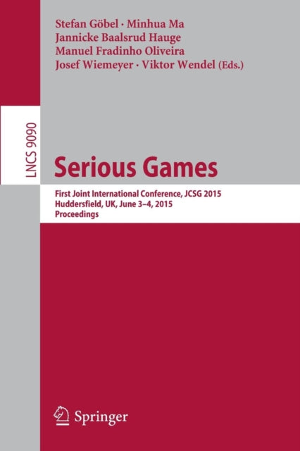 Book cover of: Serious Games. By: Stefan Göbel