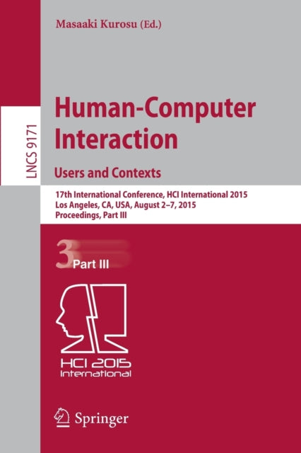 Book cover of: Human-Computer Interaction: Users and Contexts. By: Masaaki Kurosu