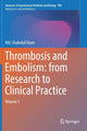 Book cover of: Thrombosis and Embolism: from Research to Clinical Practice. By: Md. Shahidul Islam