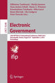 Book cover of: Electronic Government. By: Efthimios Tambouris
