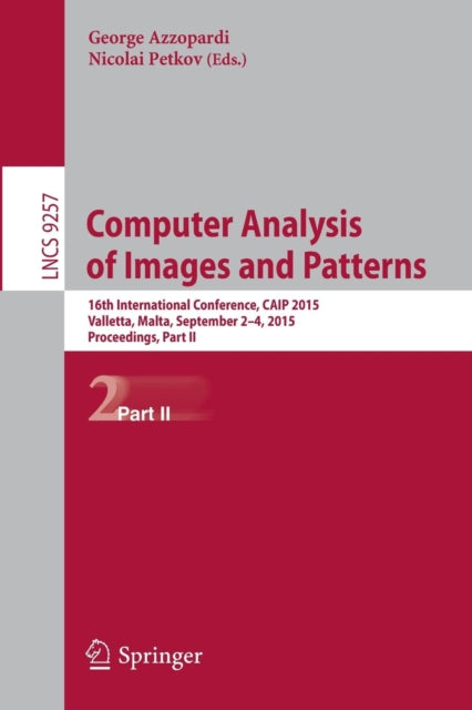 Book cover of: Computer Analysis of Images and Patterns. By: George Azzopardi