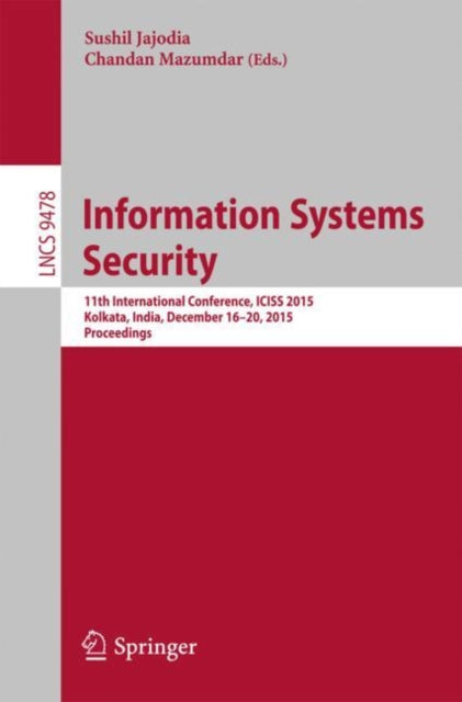 Book cover of: Information Systems Security. By: Sushil Jajoda