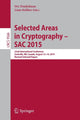 Book cover of: Selected Areas in Cryptography - SAC 2015. By: Orr Dunkelman