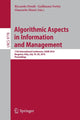 Book cover of: Algorithmic Aspects in Information and Management. By: Riccardo Dondi