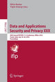 Book cover of: Data and Applications Security and Privacy XXX. By: Silvio Ranise