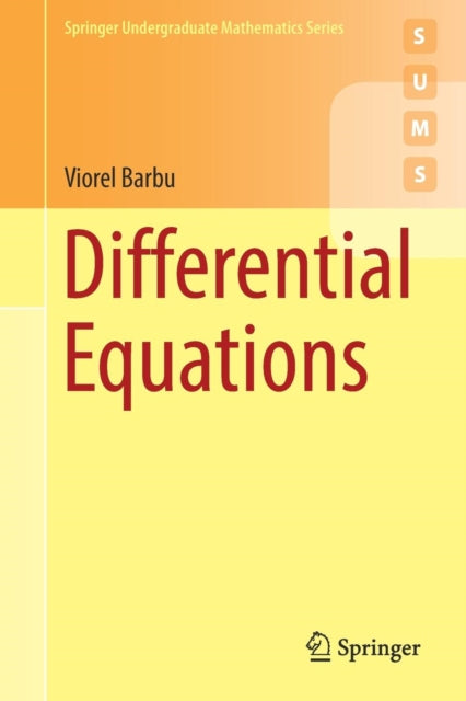 Book cover of: Differential Equations. By: Viorel Barbu