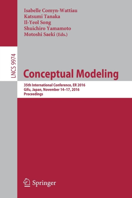 Book cover of: Conceptual Modeling. By: Isabelle Comyn-Wattiau