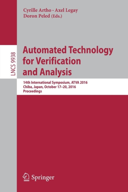 Book cover of: Automated Technology for Verification and Analysis. By: Cyrille Artho