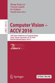 Book cover of: Computer Vision –  ACCV 2016. By: Shang-Hong Lai