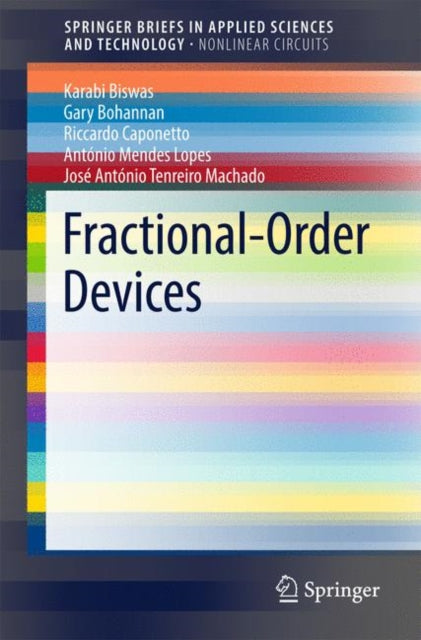 Book cover of: Fractional-Order Devices. By: Karabi Biswas