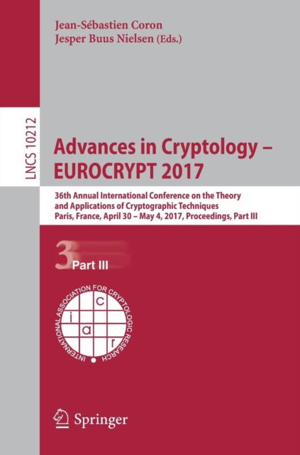 Book cover of: Advances in Cryptology – EUROCRYPT 2017. By: Jean-Sébastien Coron