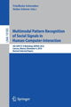 Book cover of: Multimodal Pattern Recognition of Social Signals in Human-Computer-Interaction. By: Friedhelm Schwenker