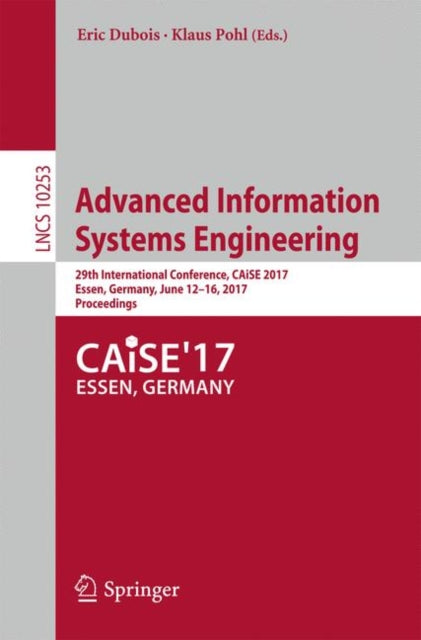 Book cover of: Advanced Information Systems Engineering. By: Eric Dubois