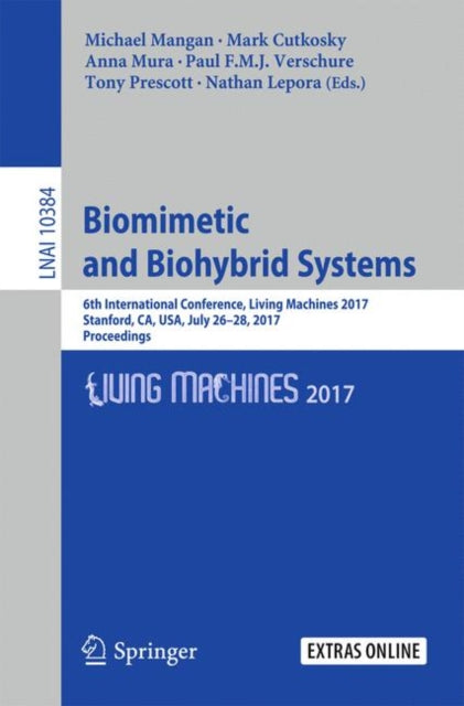 Book cover of: Biomimetic and Biohybrid Systems. By: Michael Mangan