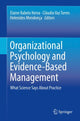 Book cover of: Organizational Psychology and Evidence-Based Management. By: Elaine Rabelo Neiva
